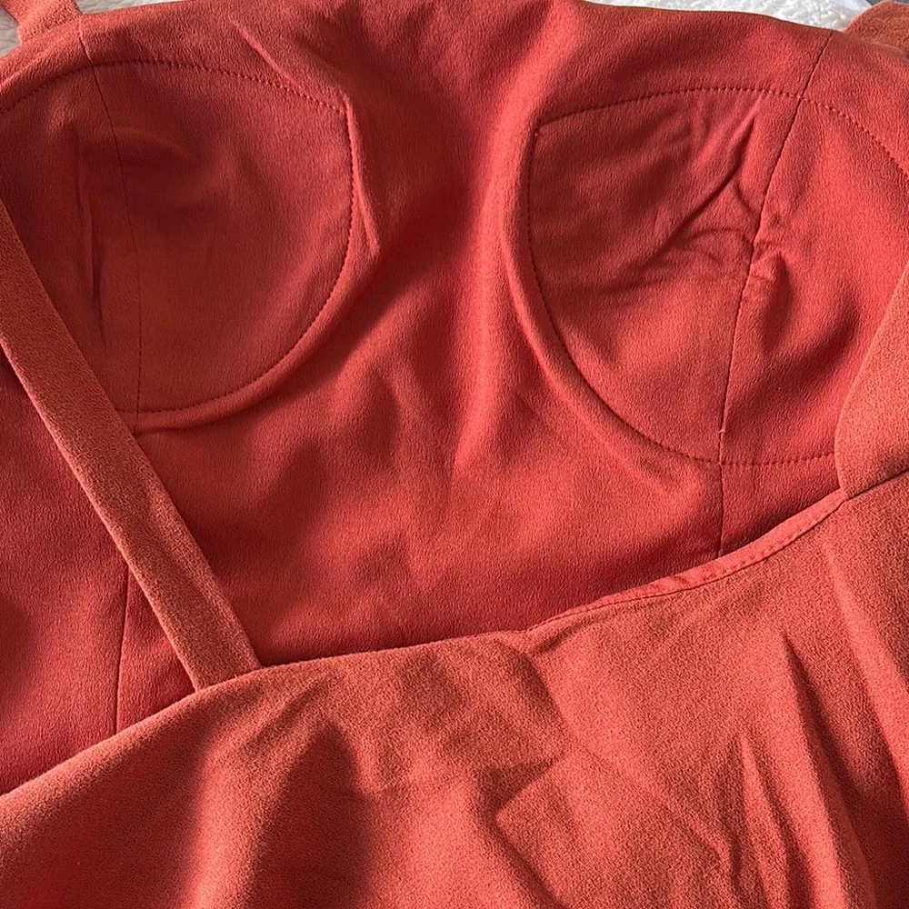 Elegant Orange Jumpsuit - Picture 6 of 6